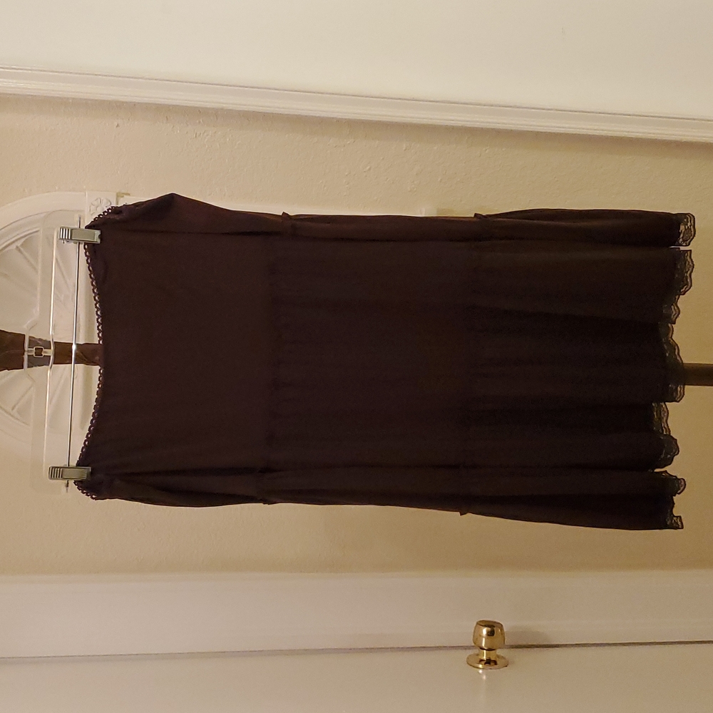 1X 100%Polyester, Julie's Closet brown skirt